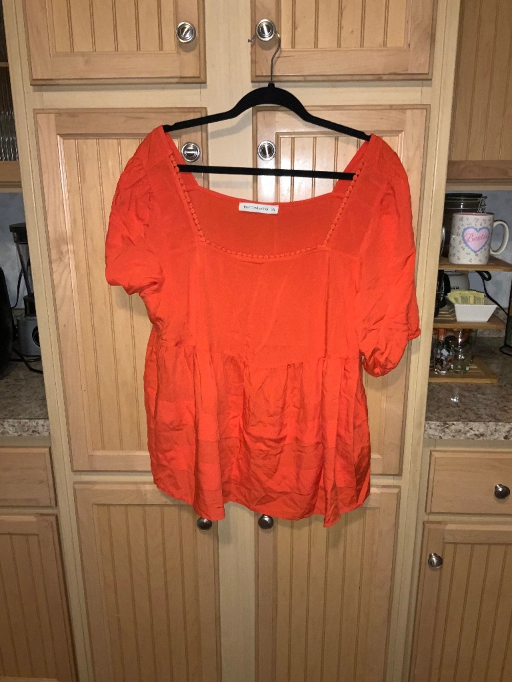 Women’s Orange top Preowned size 1XL